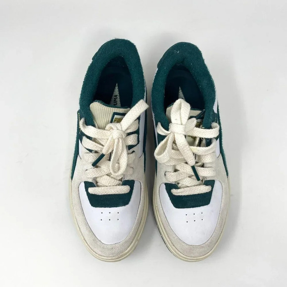 Puma  Cali Dream Ivy League Terry Sneaker White Green Size 7 - Picture 7 of 13